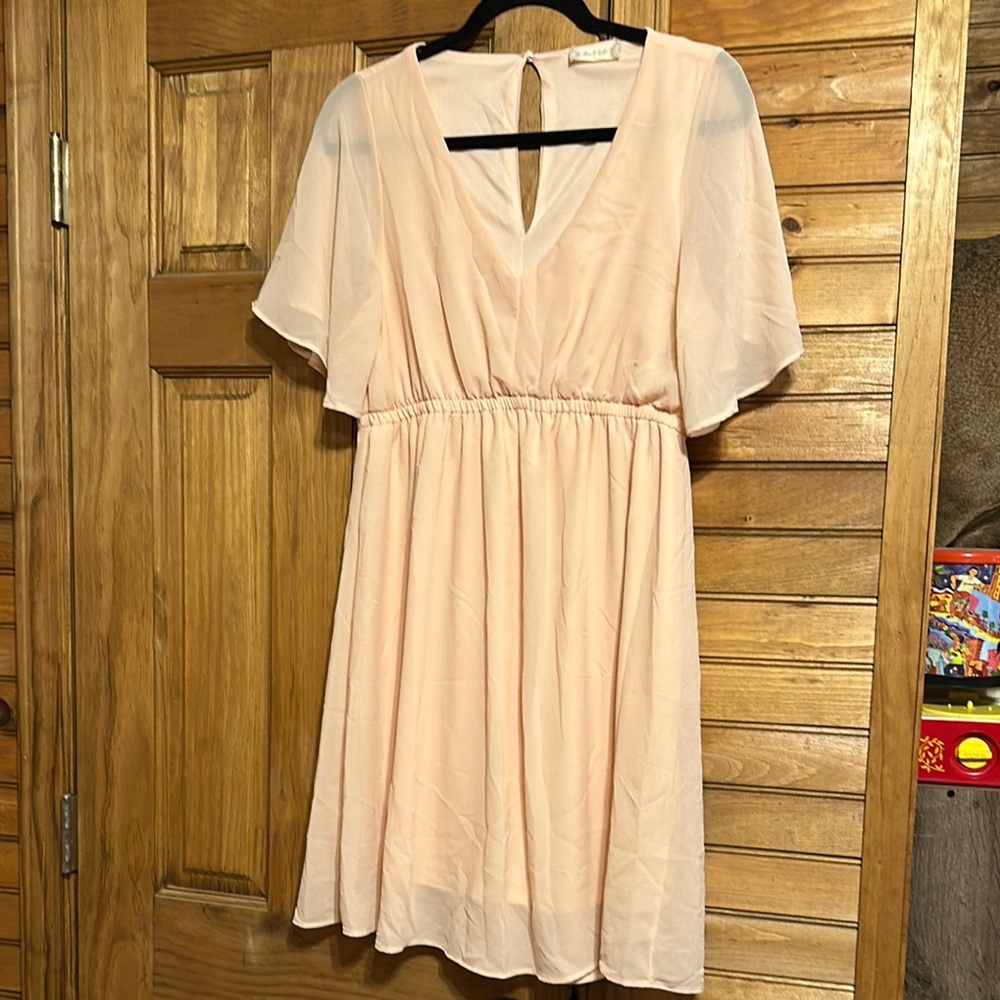 Altar'd State Pink Midi Dress
